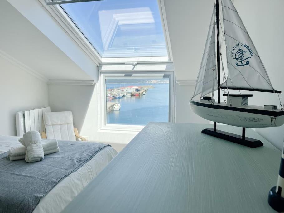 Ferienwohnung Atico Azul De Portosín Exterior foto